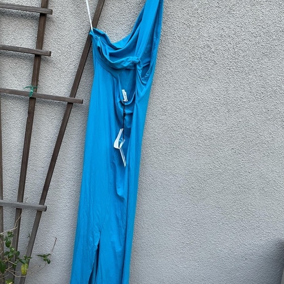 The Line by K Avalon Dress in Electric Turquoise - Picture 10 of 10